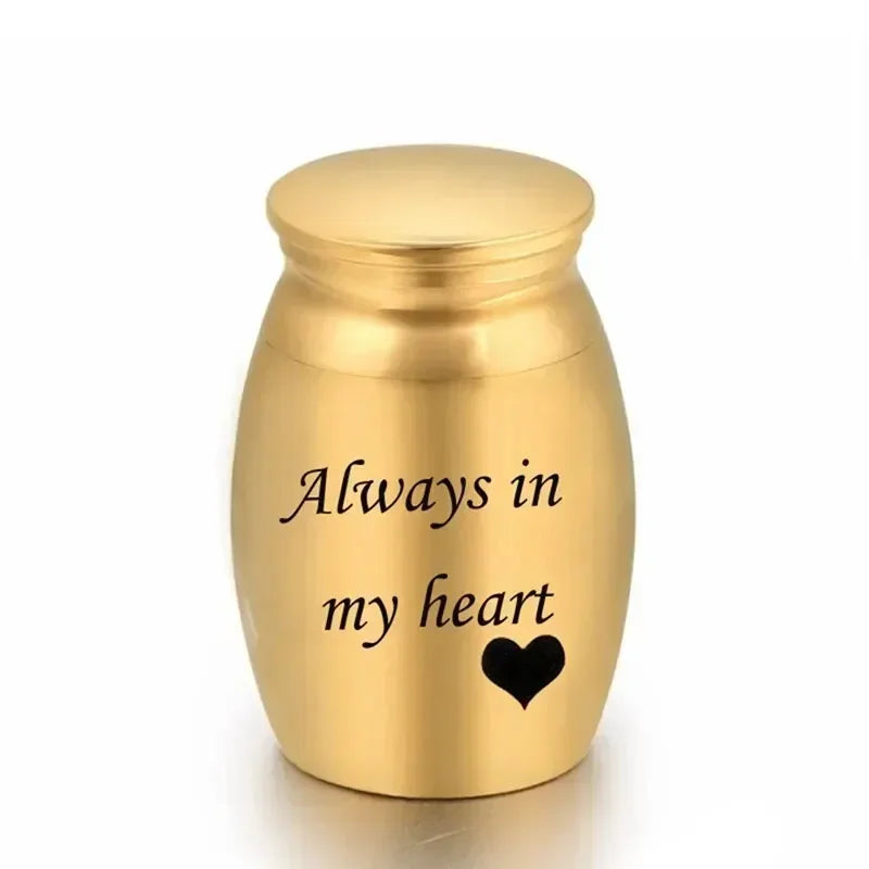 Small Memorial Stainless Steel Cremation Funeral Urn
