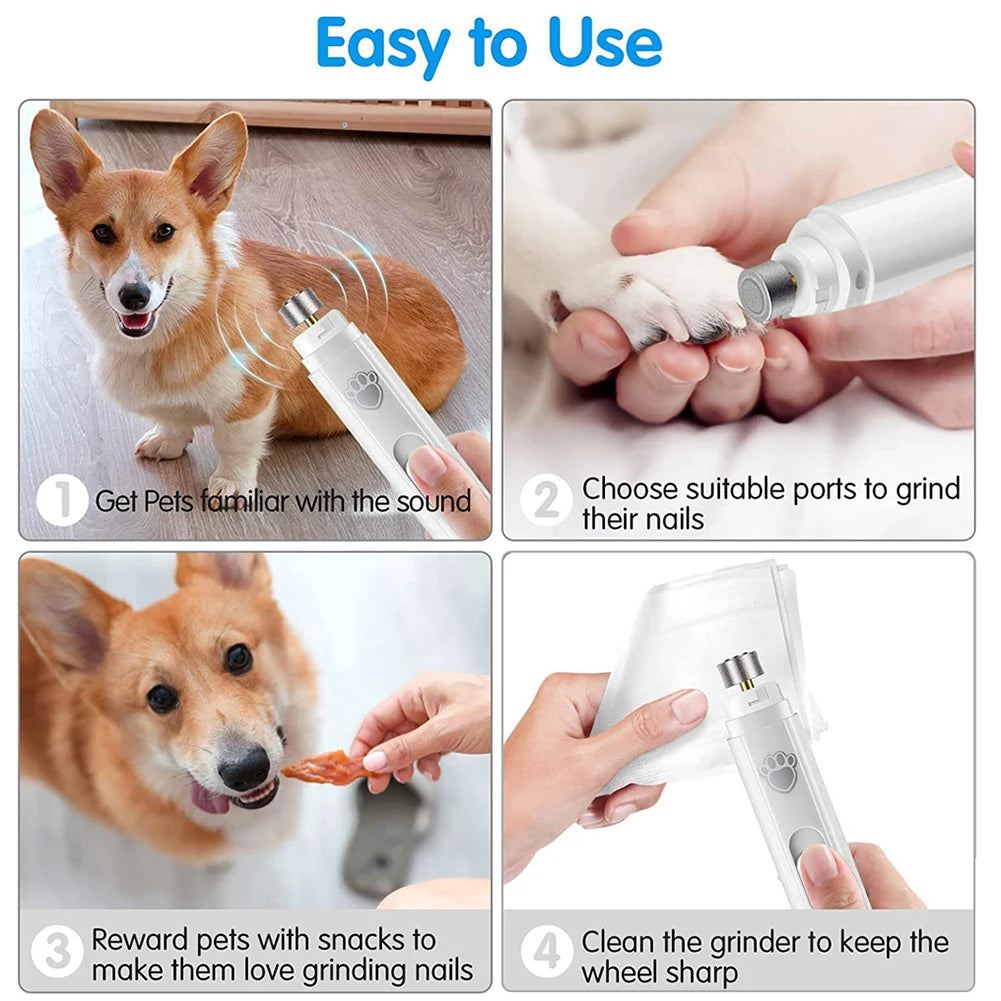 Electric Dog Nail Grinder USB Rechargeable